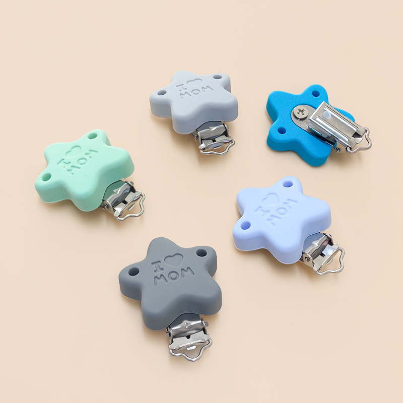 Unique Tech Accessories - 10 pz Silicone Ciuccio Catena Pinze