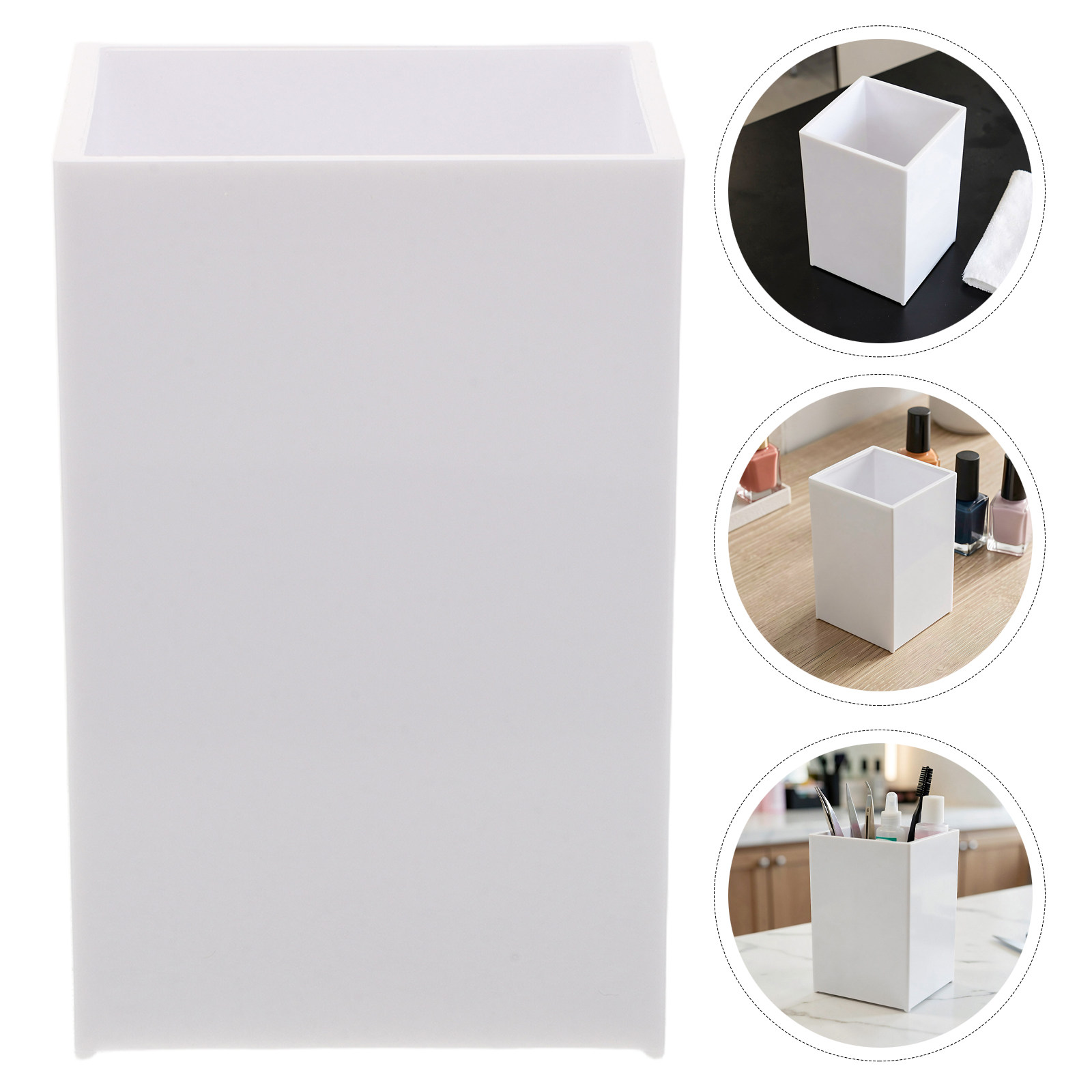 Tech Accessories Storage - Cesto portaoggetti bianco per l'organizzazione degli