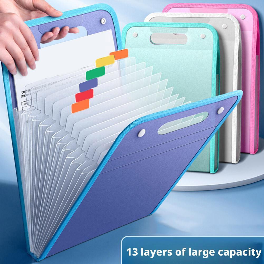 Document Scanner Portable - Cartelle Portadocumenti a 13 Tasche, Formato